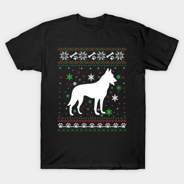 Dog ugly Christmas sweater T-Shirt by MZeeDesigns